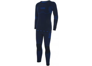 Set bluza si pantaloni de corp copii Viking Riko-Albastru/Negru-116