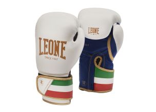 Manusi box piele Leone Italy '47-Alb-10 oz