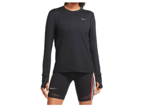 Bluza alergare dama Nike Dri-FIT Element Crew-Negru-S