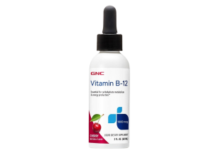 GNC Vitamina B-12 Lichida, cu Aroma Naturala de Cirese, 60 ml
