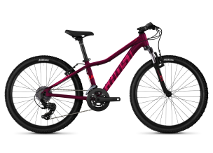 Bicicleta MTB copii Ghost Lanao 24" Base AL W 2021-Visiniu/Roz-One Size