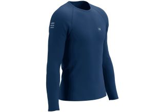 Bluza alergare barbati Compressport Training-Bleumarin-XL