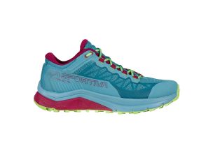Pantofi alergare trail dama La Sportiva Karacal 2023-Turcoaz/Visiniu-36 1/2