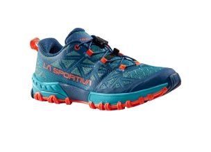 Pantofi alergare trail copii La Sportiva Bushido II 2023-Albastru/Portocaliu-33
