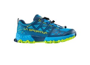 Pantofi alergare trail copii La Sportiva Bushido II JR GTX 2023-Albastru/Lime-33