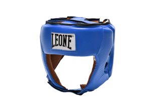 Casca box piele Leone Contest-Albastru-M