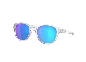 Ochelari de soare Oakley Latch Matte Clear / Prizm Sapphire Polarized