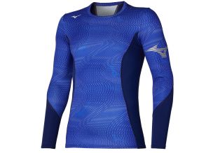 Bluza termica alergare barbati Mizuno Virtual Body G3 FW 2021-Albastru-S