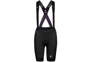 Pantaloni scurti ciclism cu bretele dama Assos Dyora RS Summer S9-Negru/Violet-S