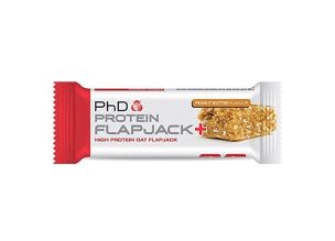 Baton proteic cu ovaz PhD Protein Flapjack+ 75g-Aroma Unt-de-arahide