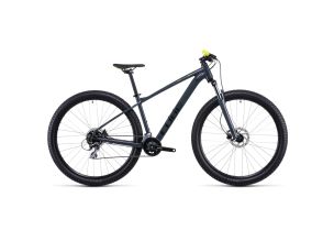 Bicicleta MTB Cube Aim Pro 27.5" 2022-Gri/Galben-14''