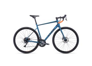 Bicicleta sosea Cube Attain 28" 2022-Albastru/Negru-47 cm