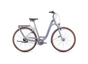 Bicicleta dama Cube Ella Cruise Easy Entry 28" 2022-Lila/Alb-XS