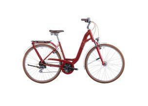 Bicicleta dama Cube Ella Ride Easy Entry 2022-Rosu-45 cm