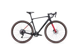 Bicicleta sosea Cube Nuroad C:62 PRO 2022-Negru/Rosu-53 cm
