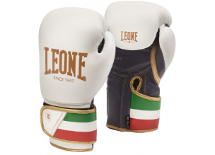 Manusi box piele Leone Italy-Alb-10 oz