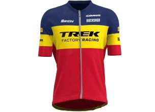 Tricou ciclism Santini Trek Factory Racing Vlad Dascalu Limited Edition-Bleumarin/Rosu-XS