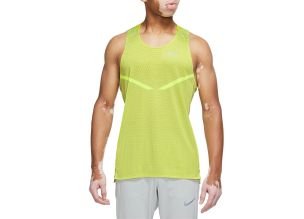 Maiou alergare barbati Nike Dri-Fit ADV TechKnit Ultra SS 2023-Lime-S