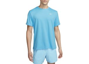 Tricou alergare barbati Nike Dri-FIT UV Miler SS 2023-Bleu-L