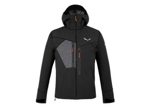 Jacheta softshell barbati Salewa Comici Stormwall Durastretch-Negru/Gri-46/S