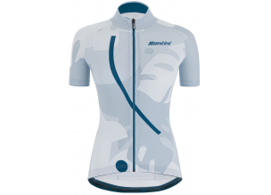 Tricou ciclism dama Santini Giada Maui-Bleu-XL