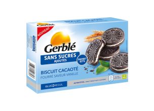 Biscuiti fara zahar Gerble Aroma Cacao/Vanilie 176 g