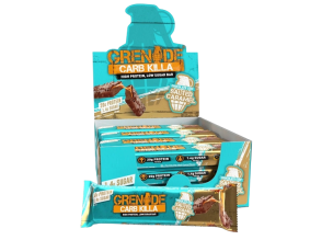 Baton proteic Grenade Carb Killa, cu aroma de fulgi de ciocolata si caramel sarat, 60 G
