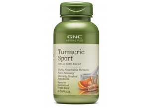 Supliment alimentar GNC Herbal Plus Turmeric Spor 60 CPS