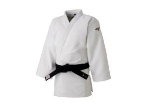 Bluza kimono Judo Mizuno Yusho IJF Japan-Alb-1.5
