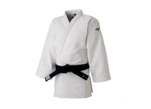 Bluza kimono Judo Mizuno Yusho IJF Japan-Alb-2