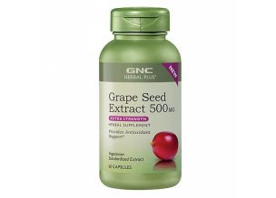 Supliment alimentar GNC Herbal Plus Extract Standardizat din Samburi de Struguri 500 mg.