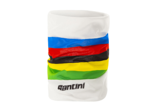 Bandana tubulara multifunctionala Santini World UCI-Alb-One size