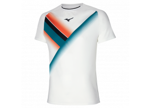 Tricou tenis barbati Mizuno Shadow Graphic FW 2021-Alb-S