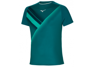 Tricou tenis barbati Mizuno Shadow Graphic FW 2021-Verde-XL