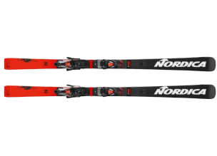 Schiuri copii Nordica Dobermann GSJ Plate 2022-Negru/Rosu-143