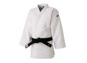 Bluza kimono Judo Mizuno IJF Japan-Alb-3