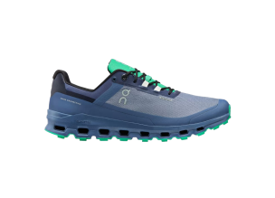 Pantofi alergare trail barbati On Cloudvista Waterproof-Albastru/Verde-42