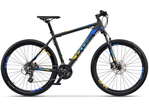 Bicicleta MTB Cross GRX 8 HDB 27.5'' 2021-Negru/Albastru-51 cm