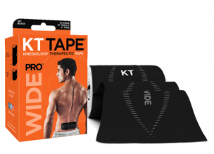 Banda kinesiologica KT Tape Pro Wide 10 x 25 cm-Negru