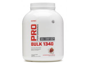Proteina GNC Pro Performance Bulk 1340 cu Aroma de Capsuni 3240 g
