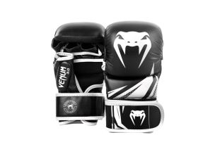 Manusi MMA Venum Challanger Sparring 3.0-Negru/Alb-S