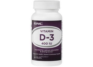 Supliment alimentar GNC Vitamina D-3 Colecalciferol 400 IU