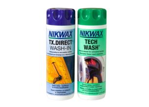 Set detergent si solutie Nikwax pentru impermeabilizat imbracamintea Tech Wash / TX Direct Wash In
