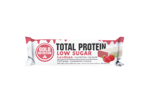 Baton proteic Gold Nutrition Bar Low Sugar Covered 30g-Capsuni