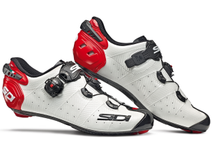 Pantofi ciclism sosea Sidi Wire 2 Carbon-Alb/Rosu-46