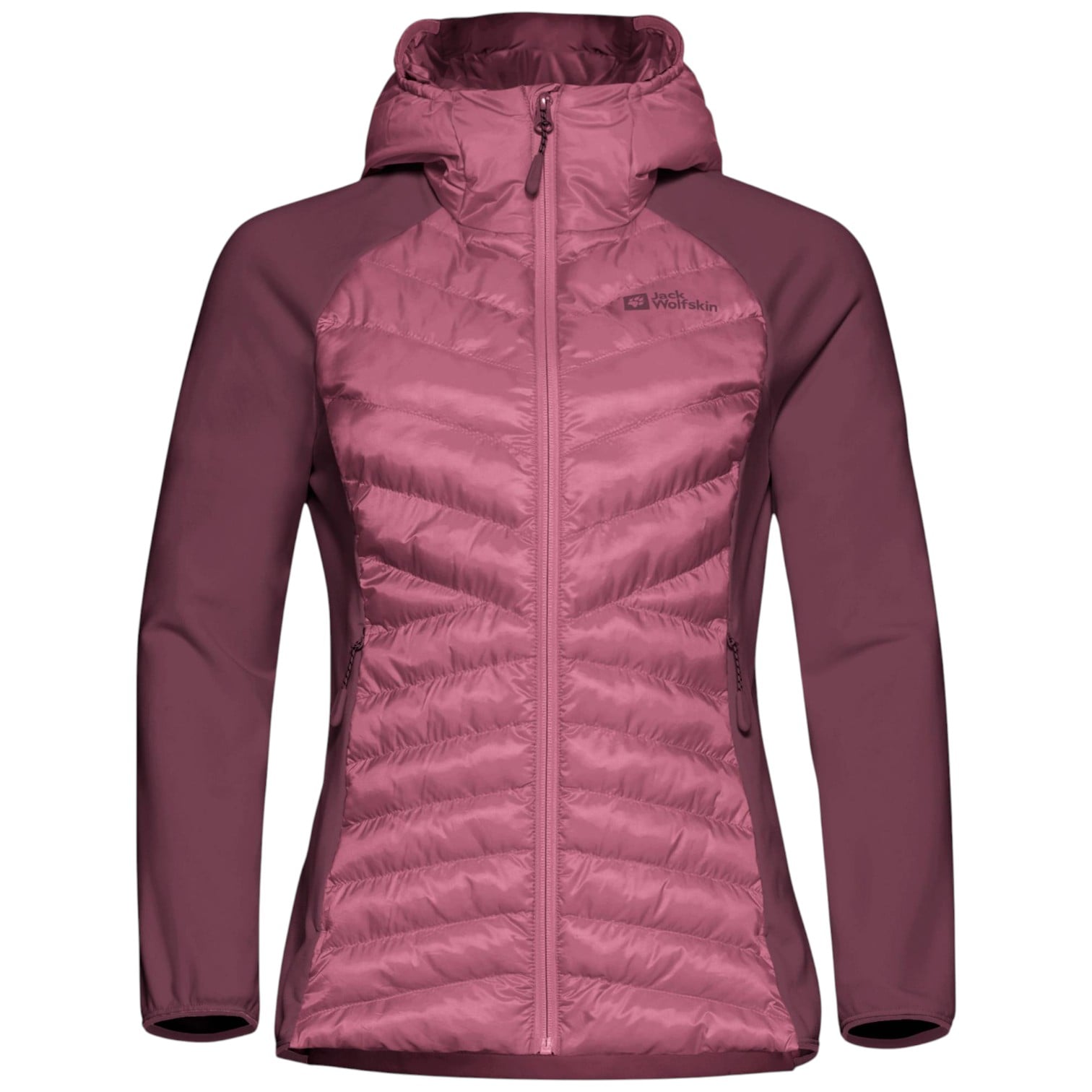 Jacheta dama Jack Wolfskin Pouteburn Pro Hybrid FW 2025-Grena/Roz-XS