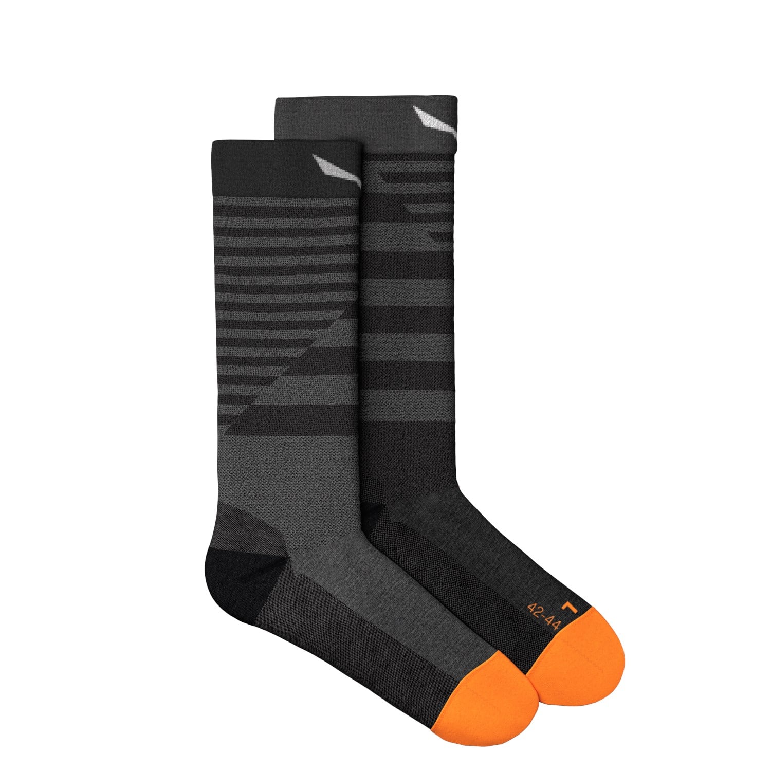Sosete barbati Salewa Fanes Hybrid Stripes-Gri/Portocaliu-39-41
