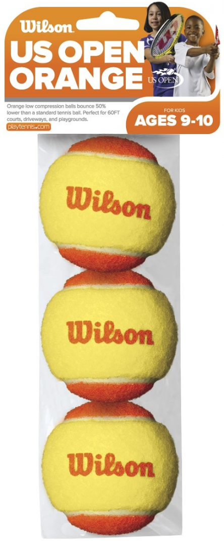 Set 3 mingi de tenis Wilson Starter Orange