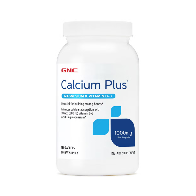 Calciu cu Magneziu si Vitamina D-3 Gnc Calcium Plus Magnesium & Vitamin D-3 1000 Mg 180 Tb