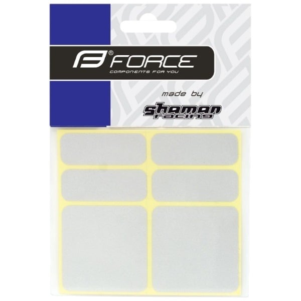 Protectie cadru Force autocolante, 6 bucati-Argintiu